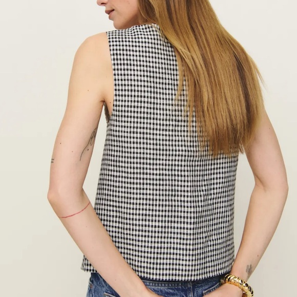 NWT Reformation Addison Linen Top - M - Picture 3 of 5